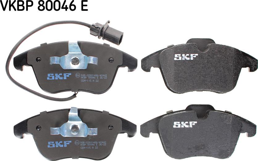 SKF VKBP 80046 E - Bremžu uzliku kompl., Disku bremzes ps1.lv