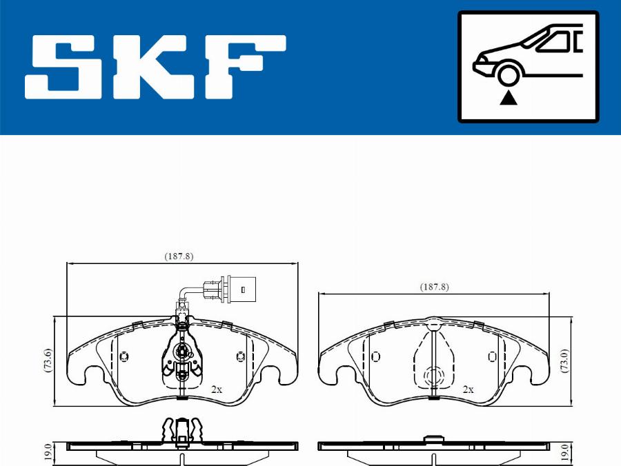 SKF VKBP 80053 E - Bremžu uzliku kompl., Disku bremzes ps1.lv