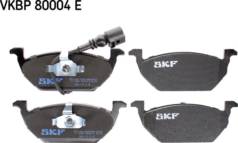 SKF VKBP 80004 E - Bremžu uzliku kompl., Disku bremzes ps1.lv