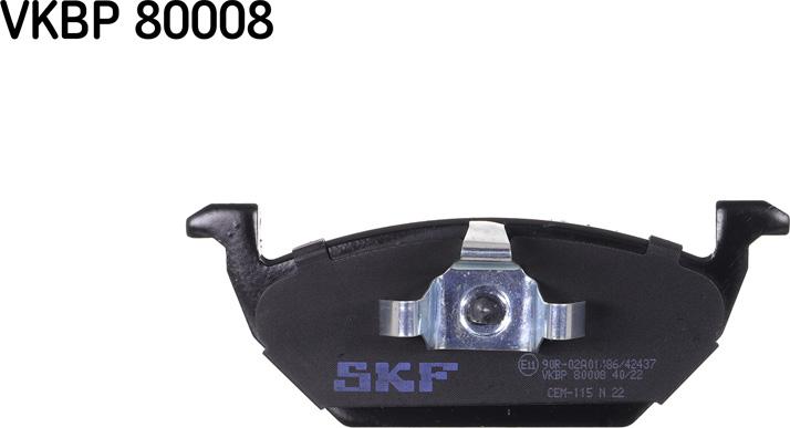 SKF VKBP 80008 - Bremžu uzliku kompl., Disku bremzes ps1.lv