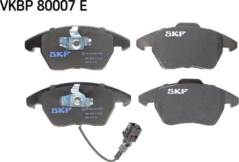 SKF VKBP 80007 E - Bremžu uzliku kompl., Disku bremzes ps1.lv