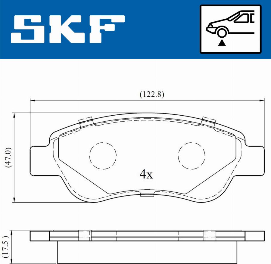 SKF VKBP 80037 - Bremžu uzliku kompl., Disku bremzes ps1.lv