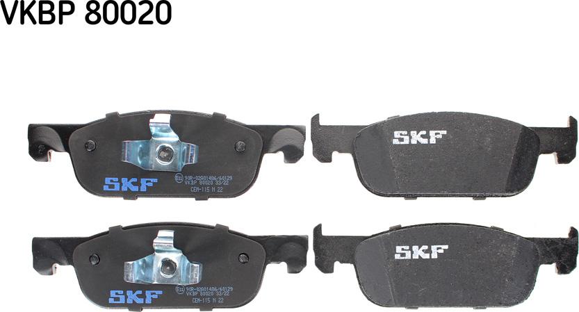 SKF VKBP 80020 - Bremžu uzliku kompl., Disku bremzes ps1.lv