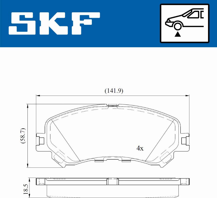 SKF VKBP 80076 - Bremžu uzliku kompl., Disku bremzes ps1.lv