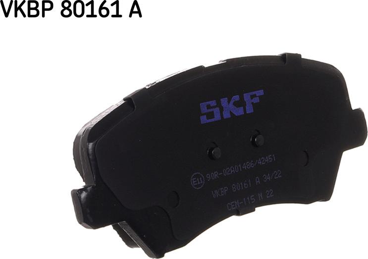 SKF VKBP 80161 A - Bremžu uzliku kompl., Disku bremzes ps1.lv