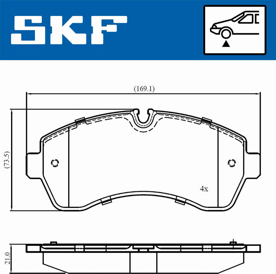 SKF VKBP 80115 - Bremžu uzliku kompl., Disku bremzes ps1.lv