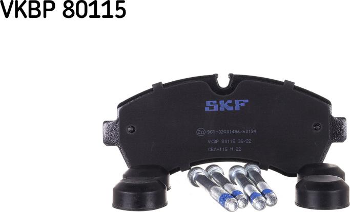 SKF VKBP 80115 - Bremžu uzliku kompl., Disku bremzes ps1.lv