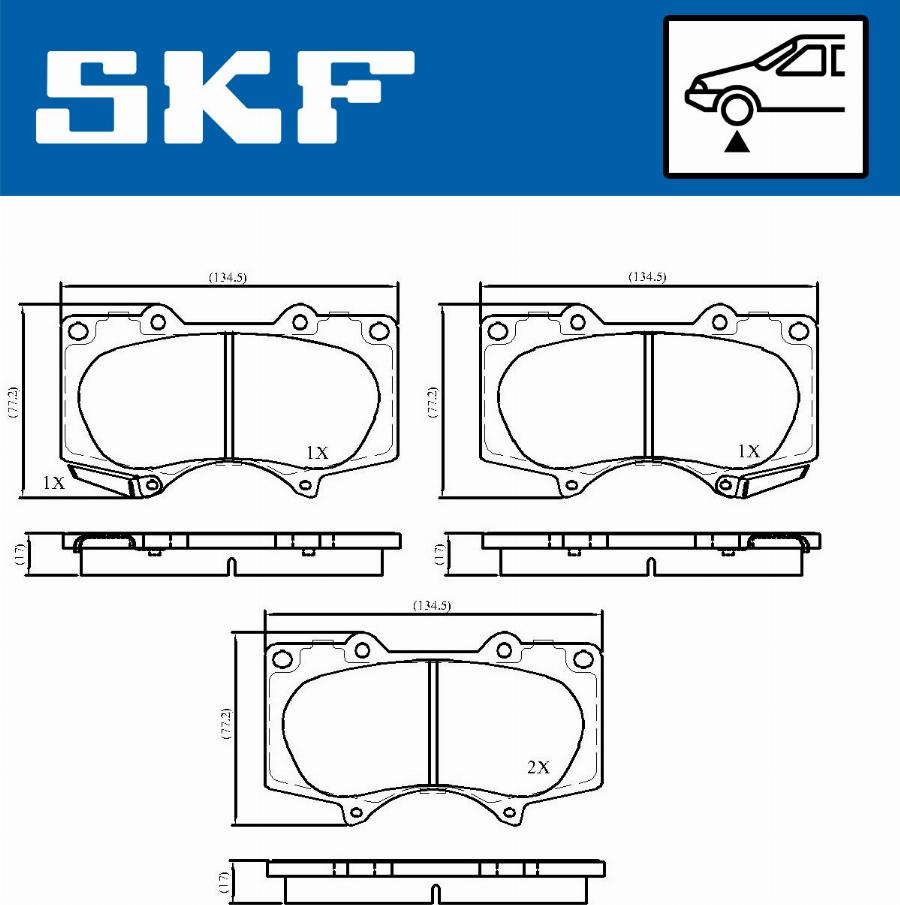 SKF VKBP 80135 A - Bremžu uzliku kompl., Disku bremzes ps1.lv