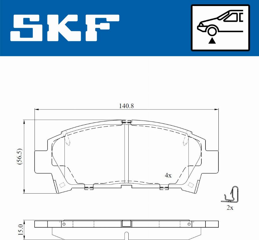 SKF VKBP 80891 A - Bremžu uzliku kompl., Disku bremzes ps1.lv