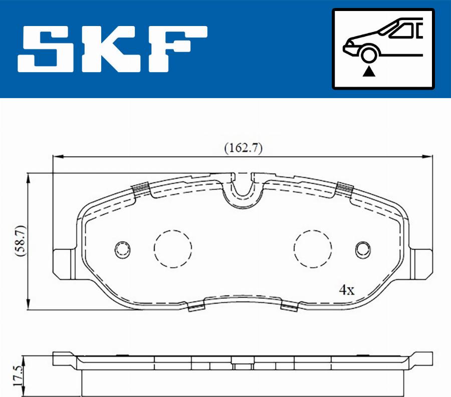 SKF VKBP 80306 - Bremžu uzliku kompl., Disku bremzes ps1.lv