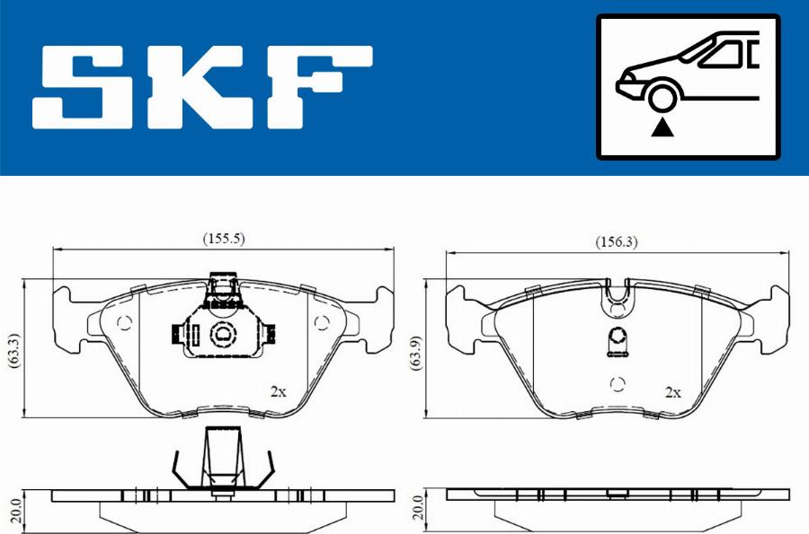 SKF VKBP 80311 - Bremžu uzliku kompl., Disku bremzes ps1.lv