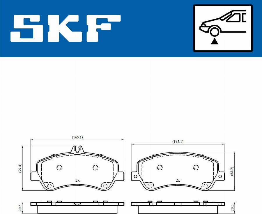 SKF VKBP 80317 - Bremžu uzliku kompl., Disku bremzes ps1.lv