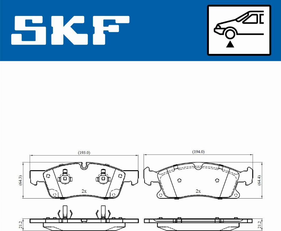 SKF VKBP 80389 - Bremžu uzliku kompl., Disku bremzes ps1.lv