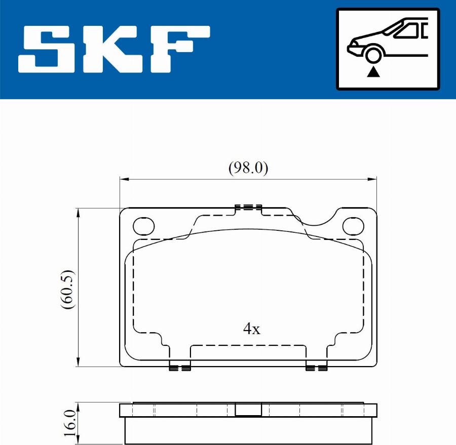 SKF VKBP 80388 - Bremžu uzliku kompl., Disku bremzes ps1.lv