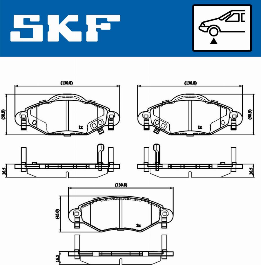 SKF VKBP 80383 A - Bremžu uzliku kompl., Disku bremzes ps1.lv