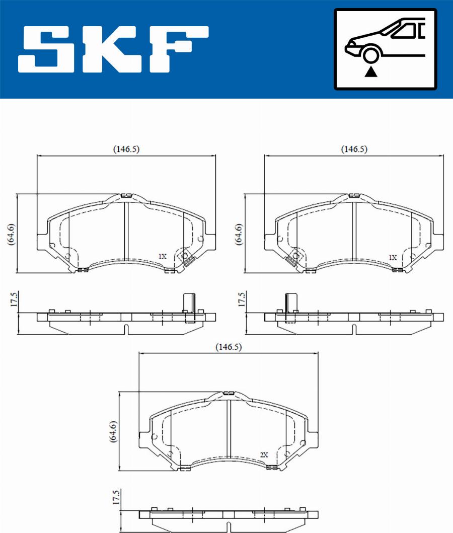 SKF VKBP 80334 A - Bremžu uzliku kompl., Disku bremzes ps1.lv