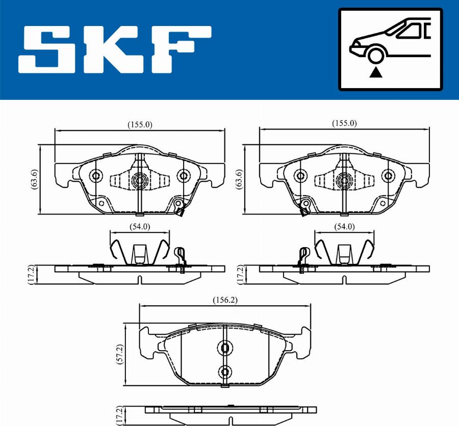 SKF VKBP 80320 A - Bremžu uzliku kompl., Disku bremzes ps1.lv