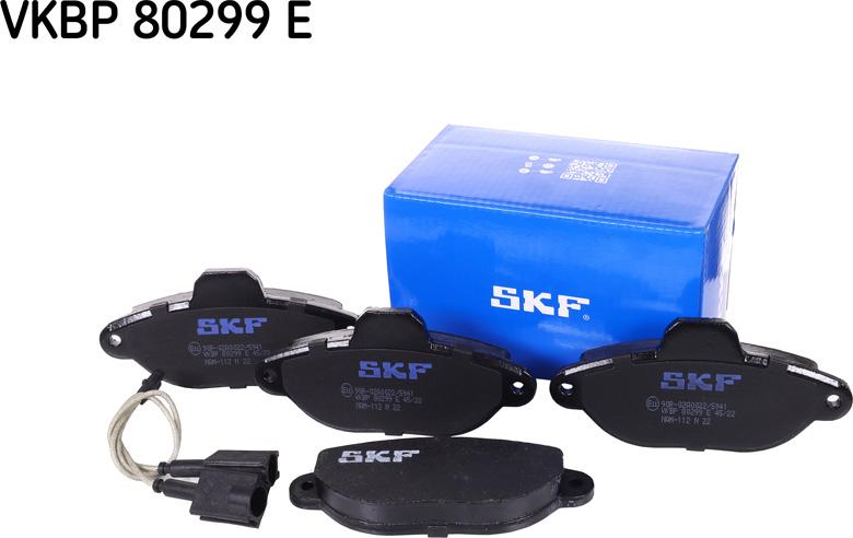 SKF VKBP 80299 E - Bremžu uzliku kompl., Disku bremzes ps1.lv