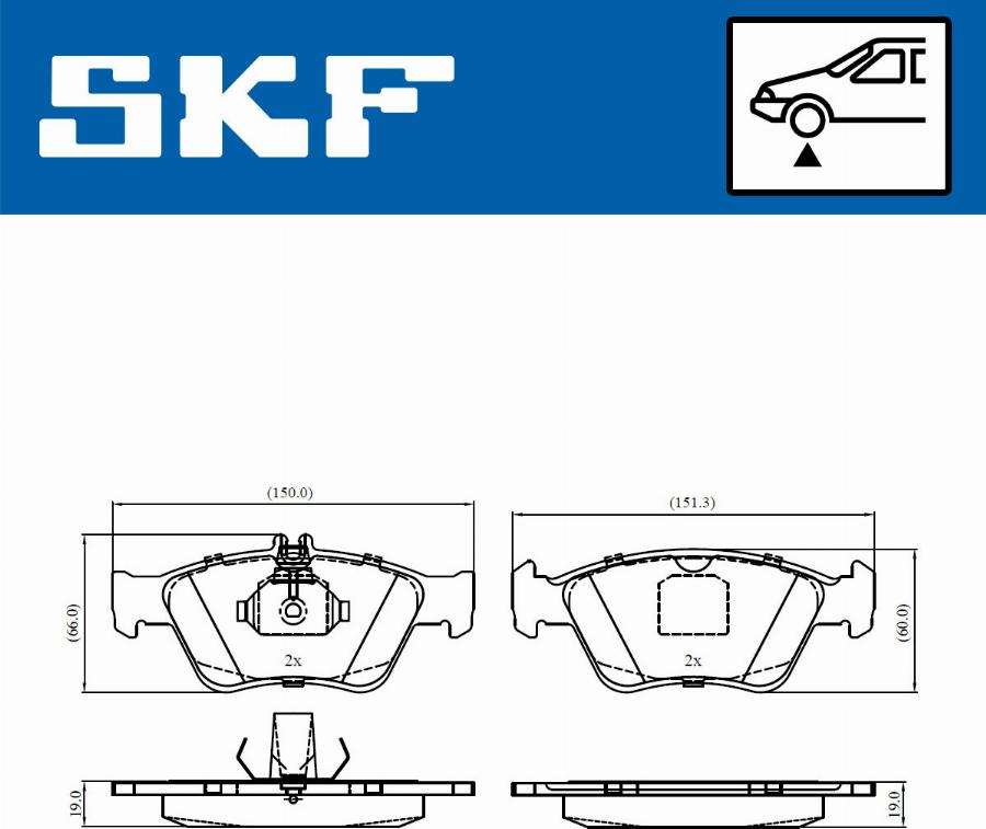 SKF VKBP 80243 - Bremžu uzliku kompl., Disku bremzes ps1.lv