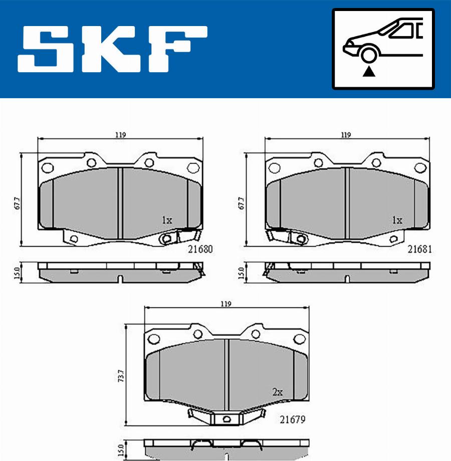 SKF VKBP 80247 A - Bremžu uzliku kompl., Disku bremzes ps1.lv