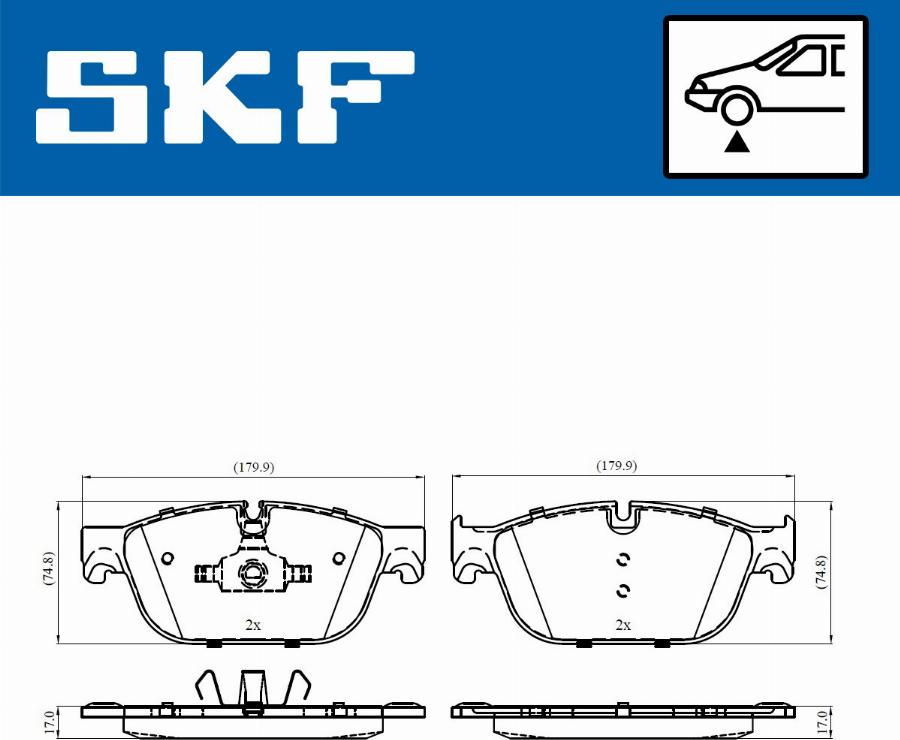 SKF VKBP 80269 E - Bremžu uzliku kompl., Disku bremzes ps1.lv