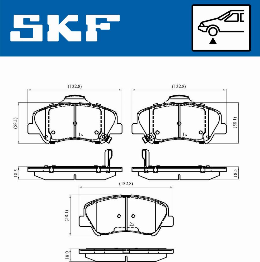 SKF VKBP 80268 A - Bremžu uzliku kompl., Disku bremzes ps1.lv