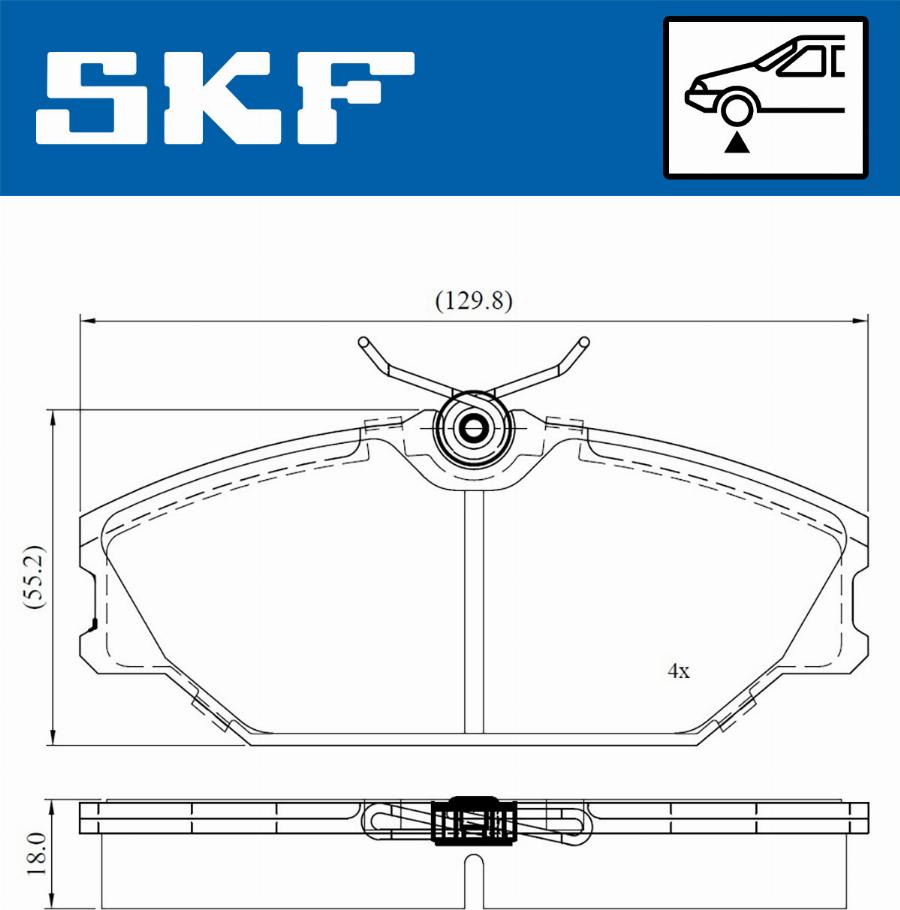 SKF VKBP 80211 - Bremžu uzliku kompl., Disku bremzes ps1.lv