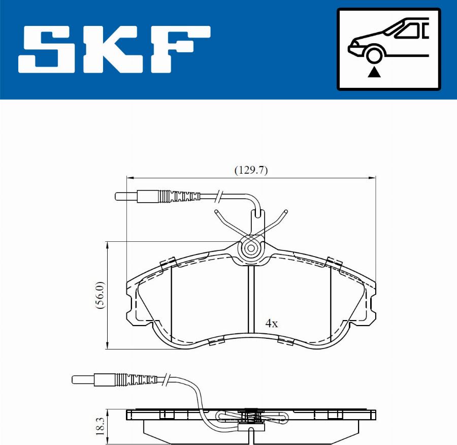 SKF VKBP 80281 E - Bremžu uzliku kompl., Disku bremzes ps1.lv