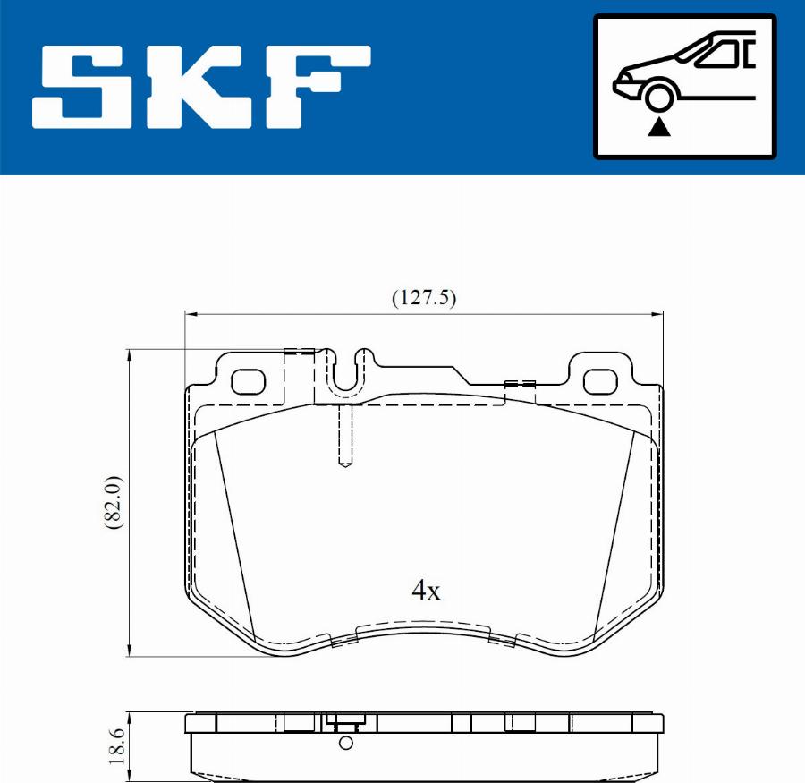 SKF VKBP 80287 - Bremžu uzliku kompl., Disku bremzes ps1.lv