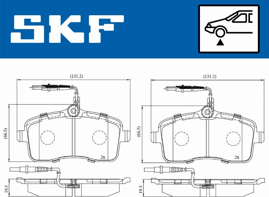 SKF VKBP 80232 E - Bremžu uzliku kompl., Disku bremzes ps1.lv