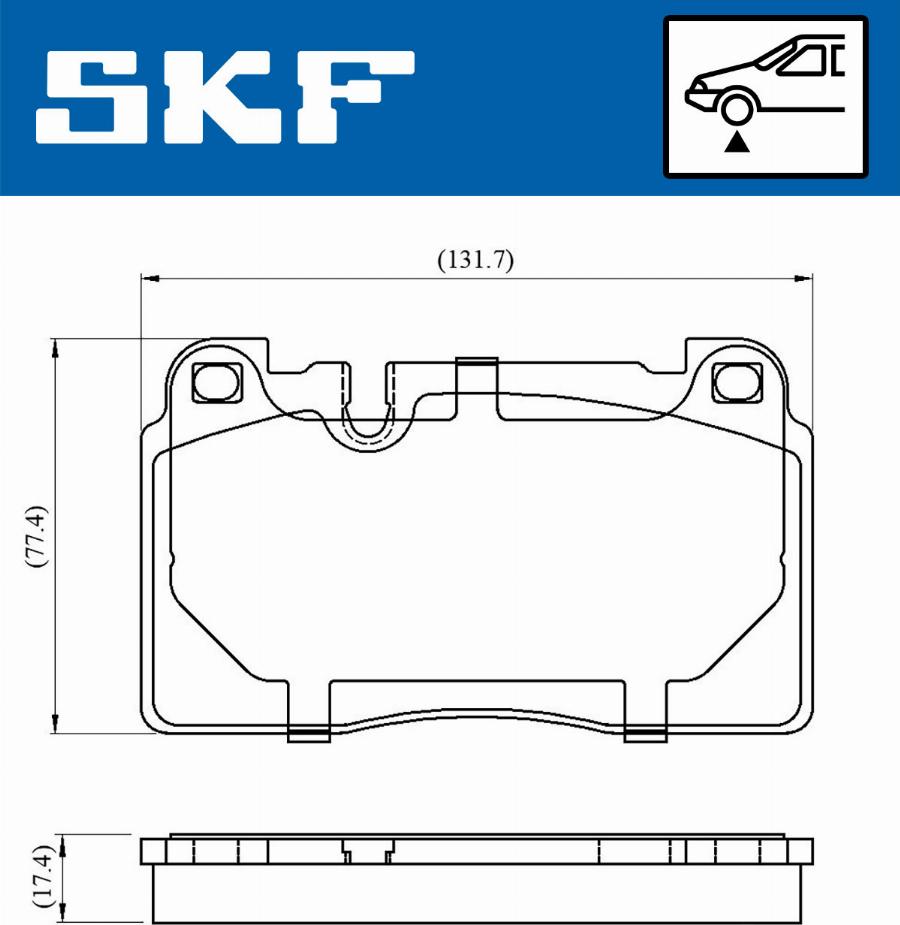 SKF VKBP 80225 - Bremžu uzliku kompl., Disku bremzes ps1.lv