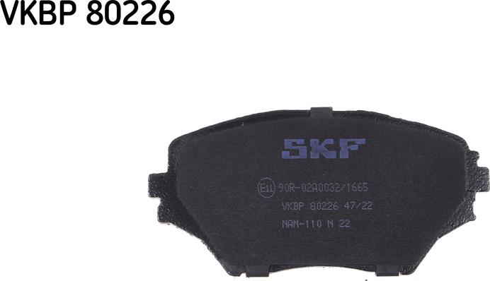 SKF VKBP 80226 - Bremžu uzliku kompl., Disku bremzes ps1.lv