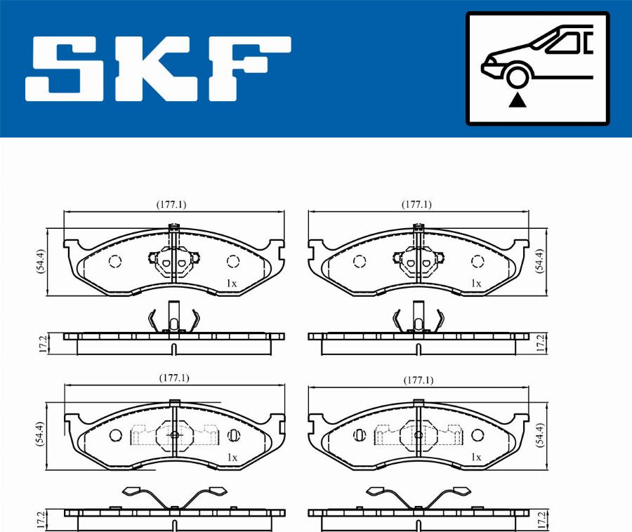 SKF VKBP 80741 - Bremžu uzliku kompl., Disku bremzes ps1.lv