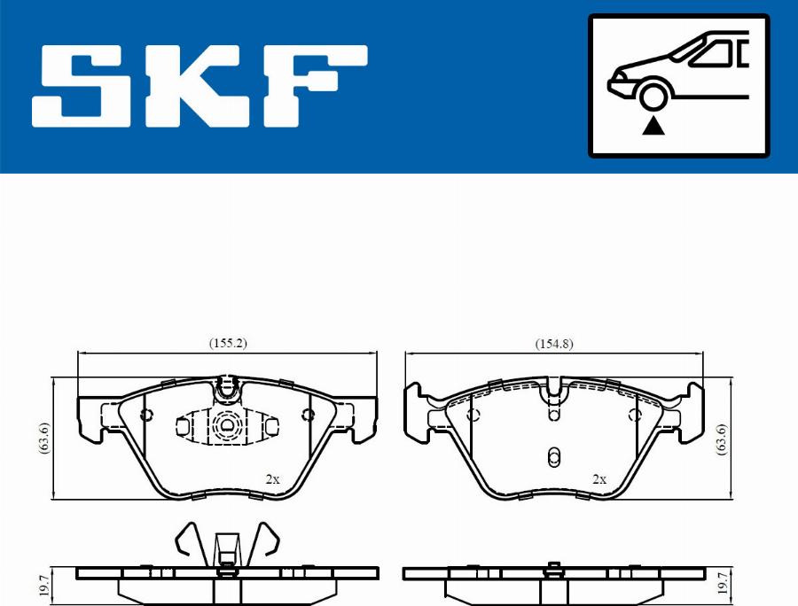 SKF VKBP 80702 - Bremžu uzliku kompl., Disku bremzes ps1.lv