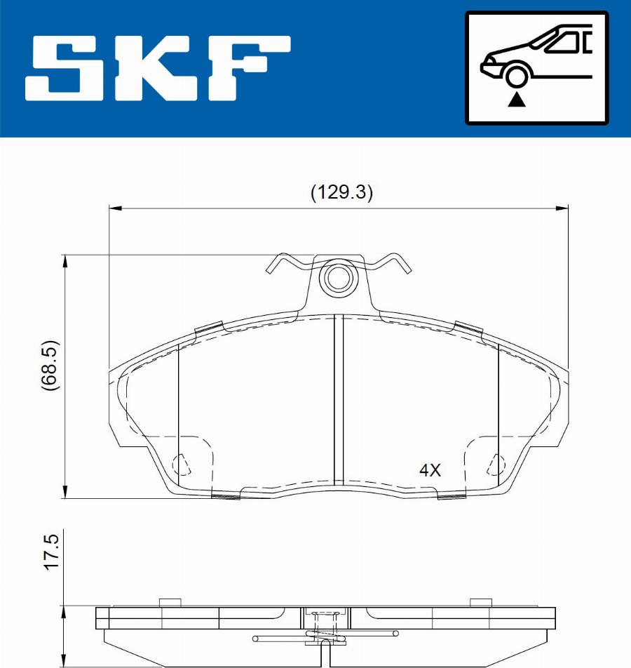 SKF VKBP 80711 - Bremžu uzliku kompl., Disku bremzes ps1.lv