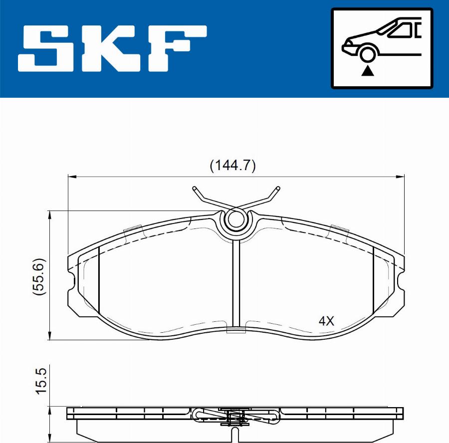 SKF VKBP 80717 - Bremžu uzliku kompl., Disku bremzes ps1.lv