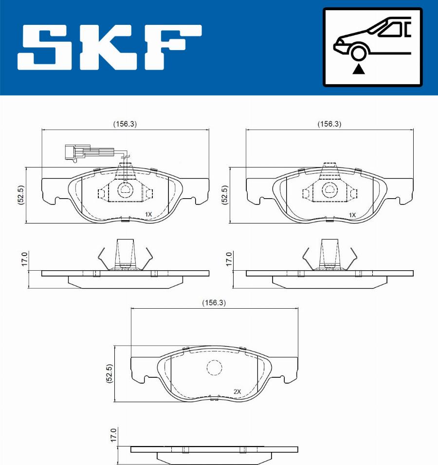 SKF VKBP 80774 E - Bremžu uzliku kompl., Disku bremzes ps1.lv