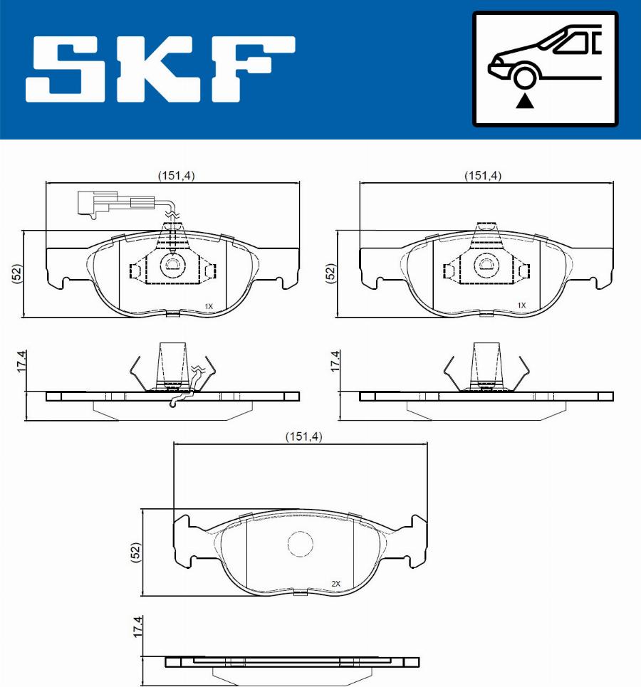 SKF VKBP 80777 E - Bremžu uzliku kompl., Disku bremzes ps1.lv