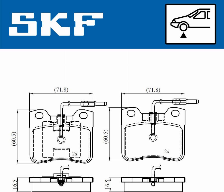 SKF VKBP 81054 E - Bremžu uzliku kompl., Disku bremzes ps1.lv