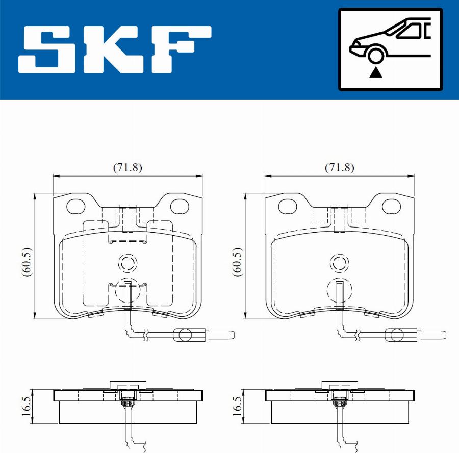 SKF VKBP 81052 E - Bremžu uzliku kompl., Disku bremzes ps1.lv