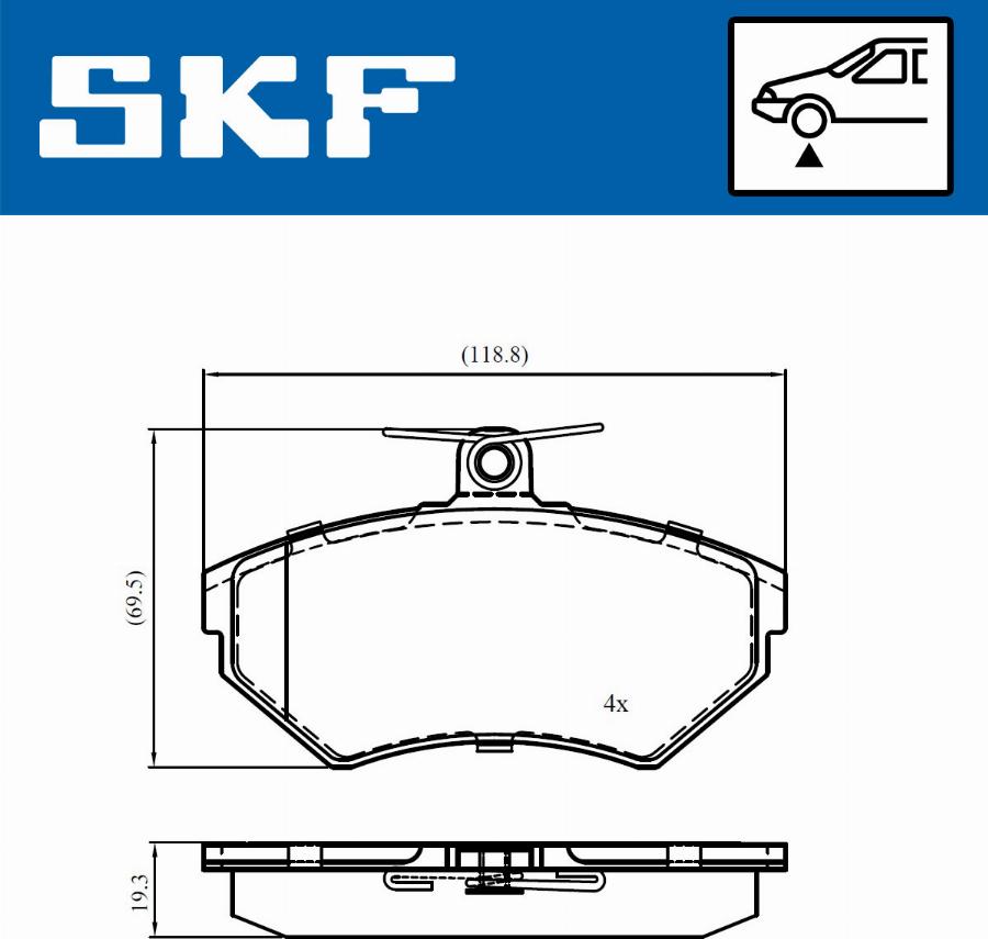 SKF VKBP 81011 - Bremžu uzliku kompl., Disku bremzes ps1.lv