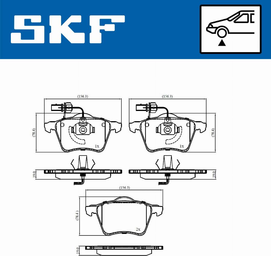 SKF VKBP 81036 E - Bremžu uzliku kompl., Disku bremzes ps1.lv