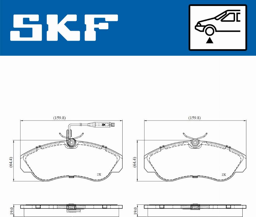 SKF VKBP 81030 E - Bremžu uzliku kompl., Disku bremzes ps1.lv