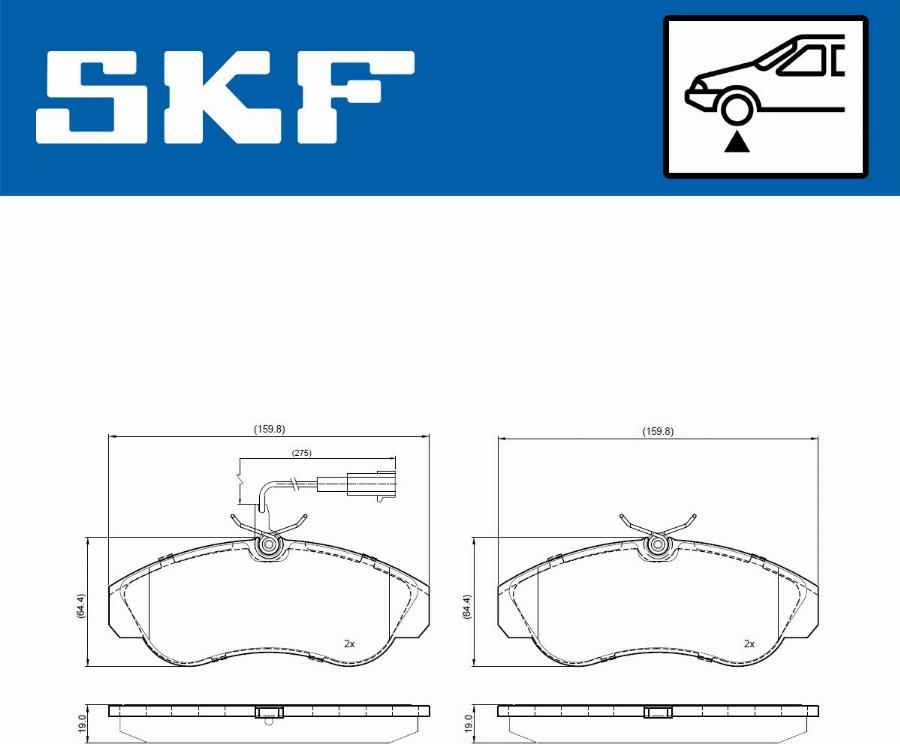 SKF VKBP 81031 E - Bremžu uzliku kompl., Disku bremzes ps1.lv