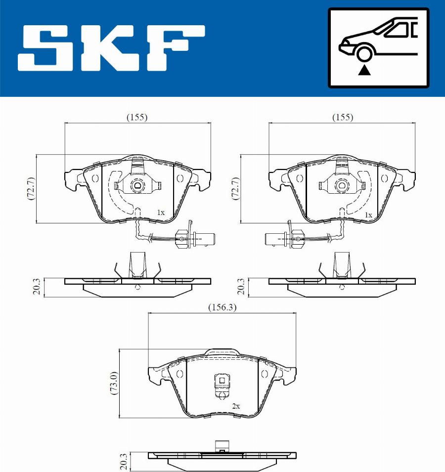 SKF VKBP 81038 E - Bremžu uzliku kompl., Disku bremzes ps1.lv