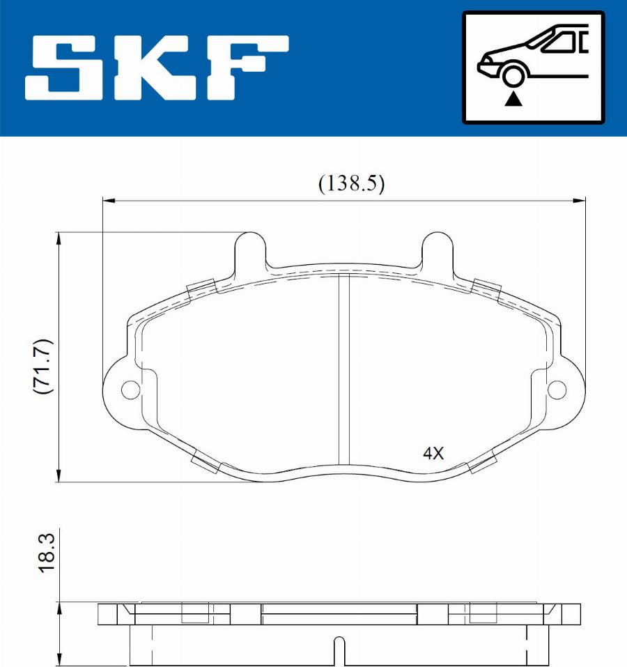 SKF VKBP 81028 - Bremžu uzliku kompl., Disku bremzes ps1.lv