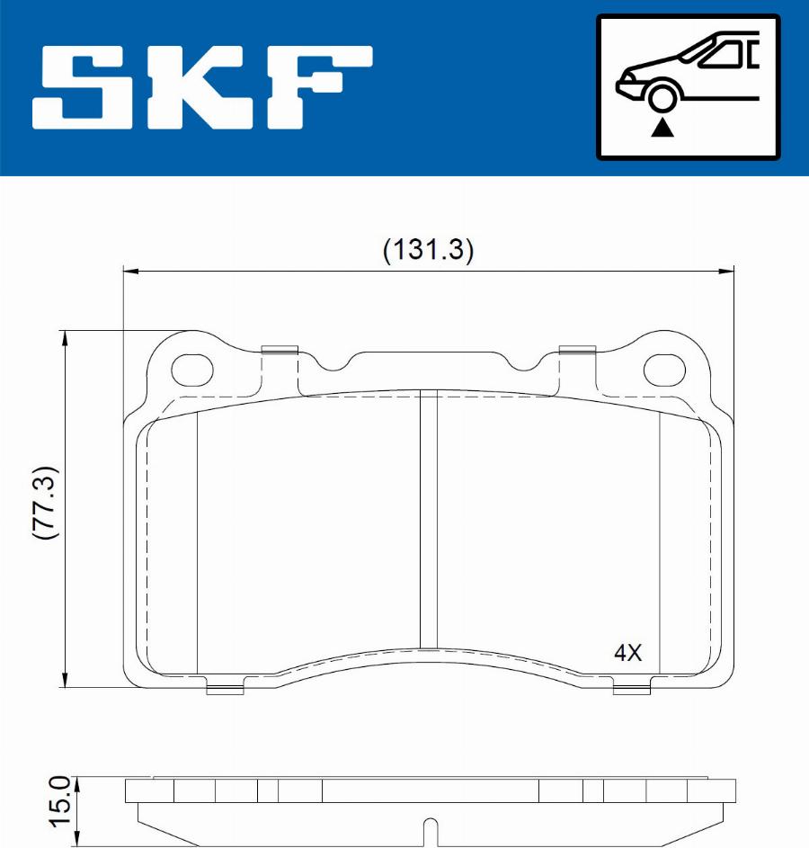 SKF VKBP 81022 - Bremžu uzliku kompl., Disku bremzes ps1.lv