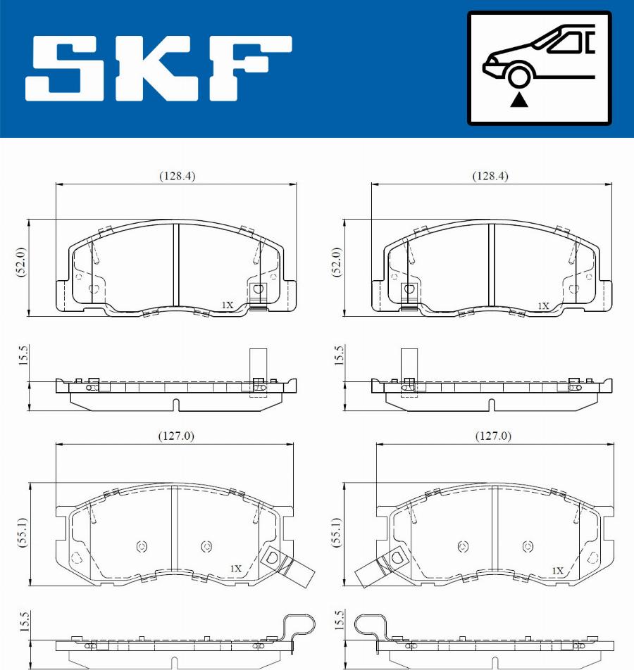 SKF VKBP 81119 A - Bremžu uzliku kompl., Disku bremzes ps1.lv