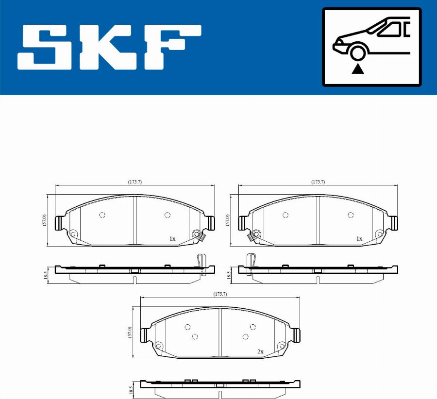 SKF VKBP 81110 A - Bremžu uzliku kompl., Disku bremzes ps1.lv