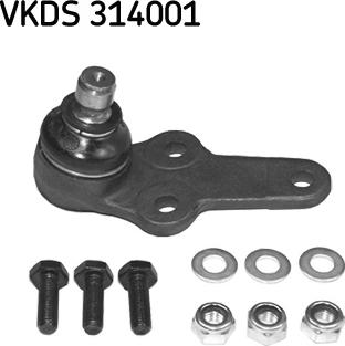 SKF VKDS 314001 - Balst / Virzošais šarnīrs ps1.lv